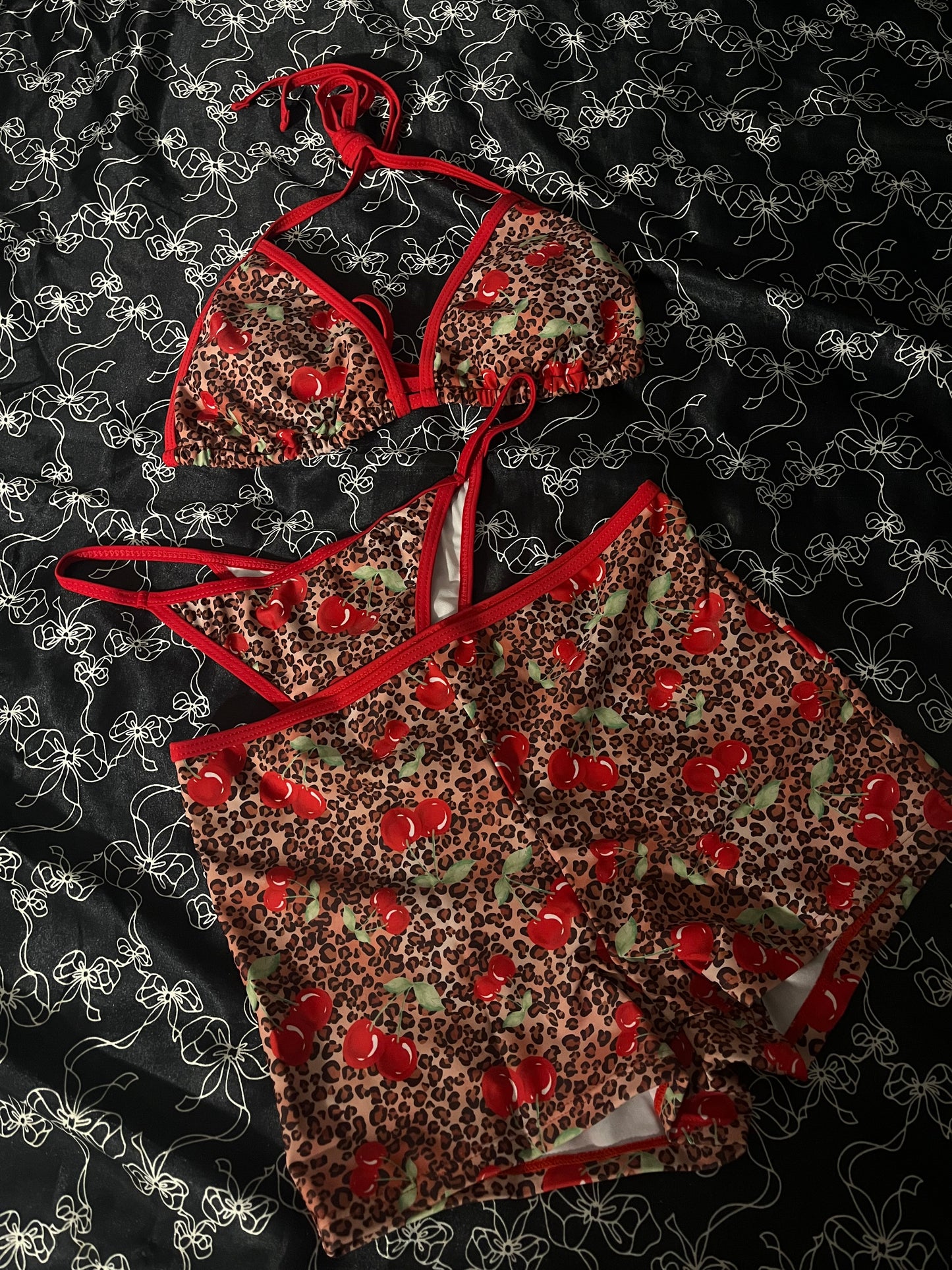 Hottie Cherrie 3 Piece Bathing Suit