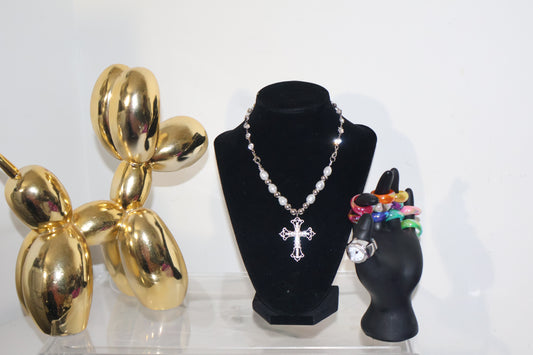 Chrome/ Goldie Pearl Cross